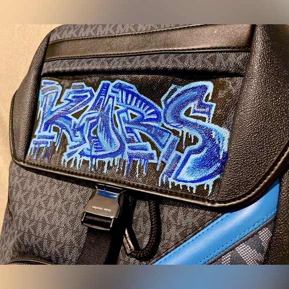 NWT Mens Michael Kors Graffiti Cooper Backpack Limited Edition Numbered/Signed - Picture 2 of 4